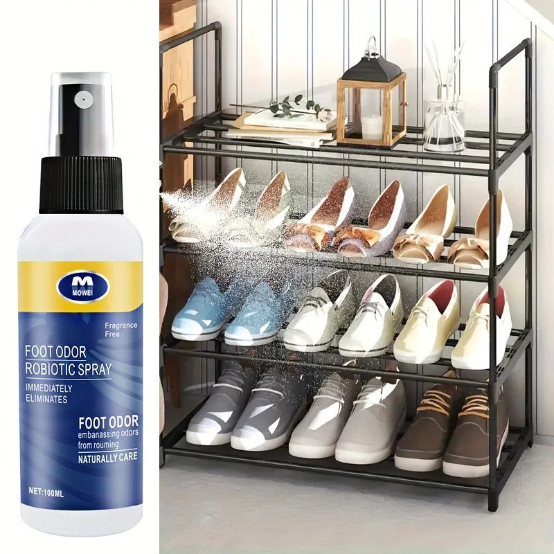 1 Bottle/Box Shoe Deodorizer Spray - Odor Eliminator Spray with Plant-Based Formula, Quick-Dry Odor Killer for Gym, Travel