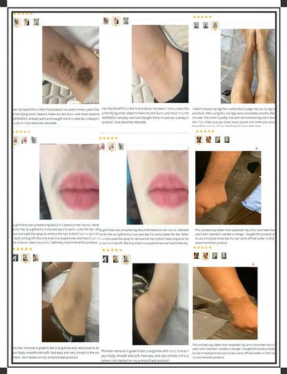 2 Minutes Fast Hair Removal Spray Painless Hair Growth Inhibitor Arm Armpit Leg Permanent Depilatory for Men Women Repair Care