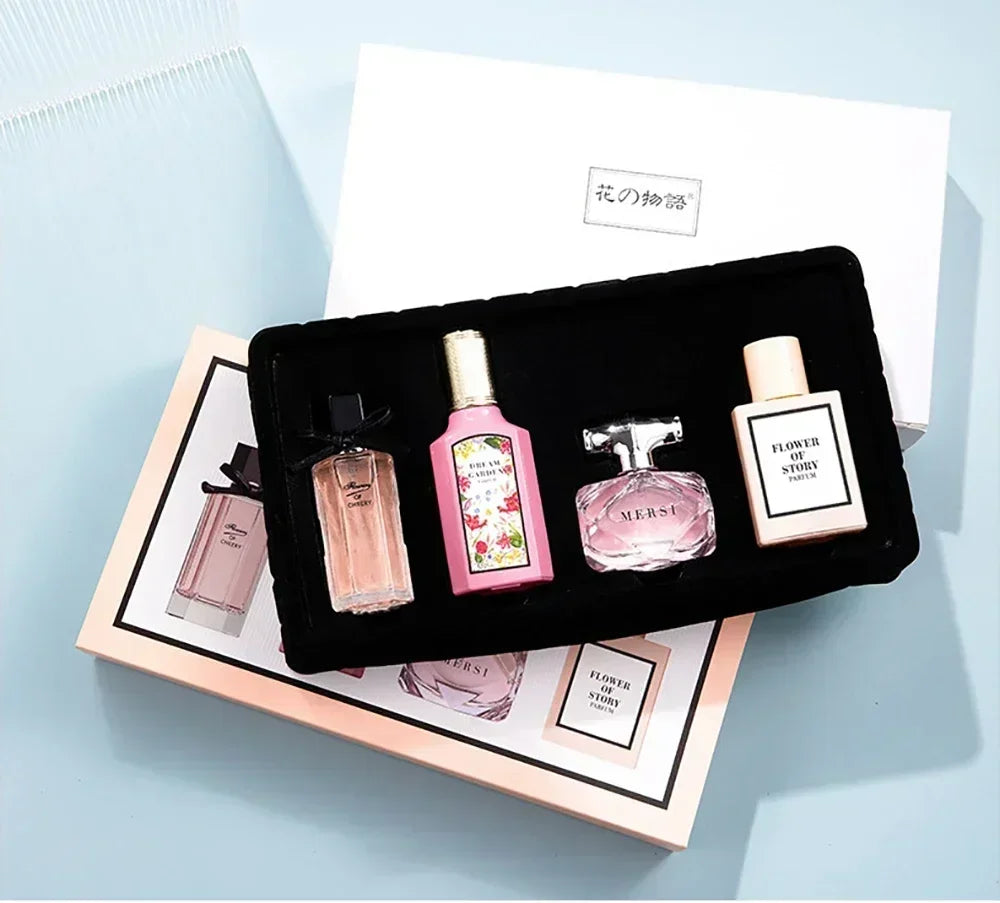 Womens Perfume Floral Scent Eau de Parfum 110ml Gift Box Four Piece Set Pheromone Balminess Духи Fragrance For Her