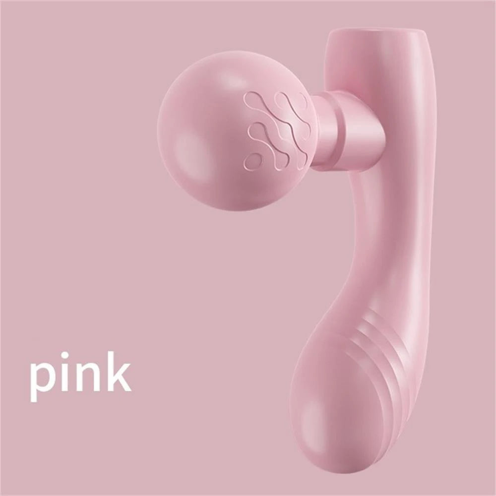 MINI Dual-Head Massager, Dual-Motor Vibration Massage Gun, Portable Charging Muscle Relaxation Massager