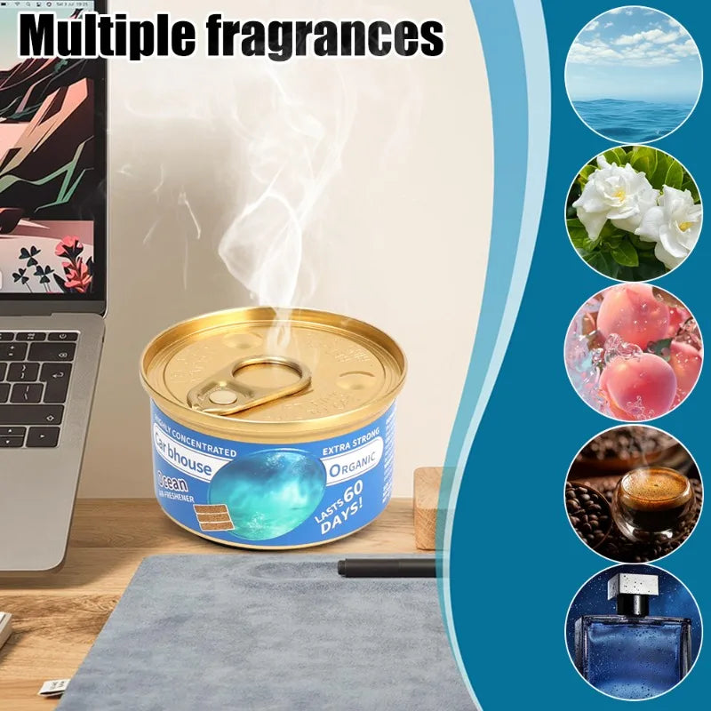 Car Air Freshener New Car Deodorant Fibre Air Freshener Wood Block Can Coffee Flavour Cars Aromatherapy Auto Deodorant Supplies