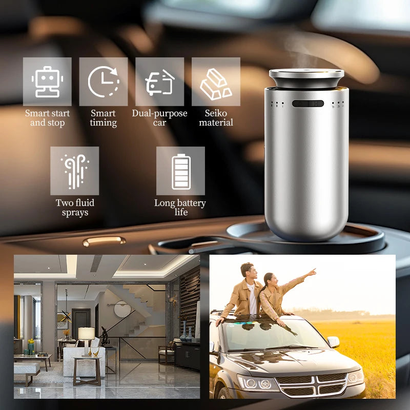 Car Electric Air Diffuser Aroma  Compact Car Diffuser for Long-Lasting Aromatherapy Car Air Freshener For Removing Odors