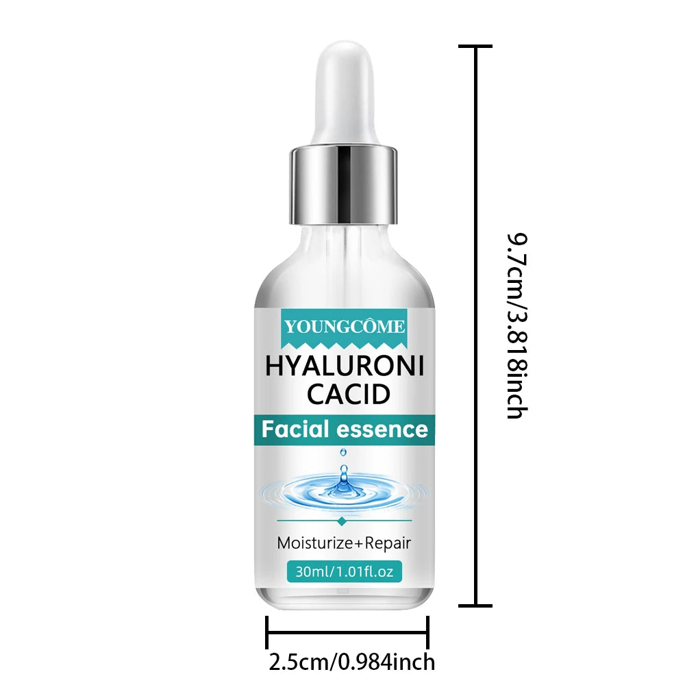 Hyaluronic acid facial serum, a natural moisturizing factor, can retain moisture for a long time,keep skin hydrated,elastic
