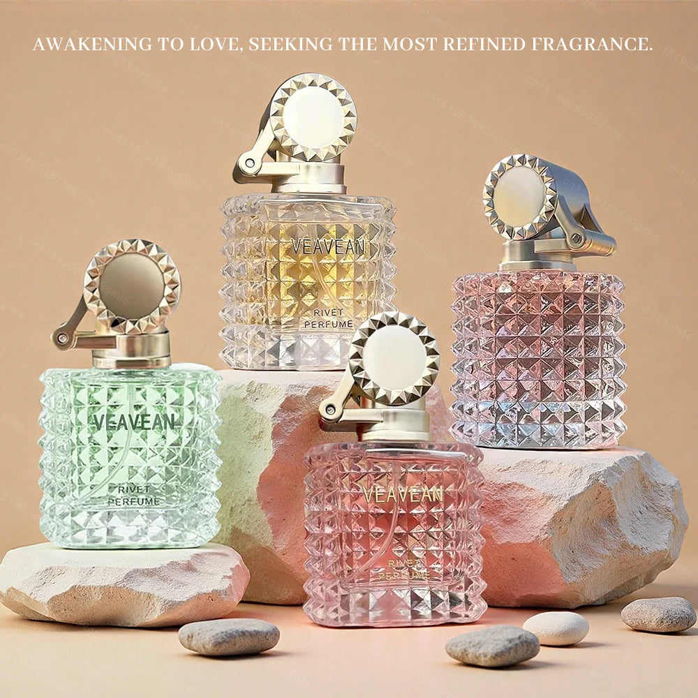 Women's Rivet Perfumes Elegant Lady Eau De Toilette Classic Floral Long-Lasting Fragrances Spray Pink Encounter Woman Perfume