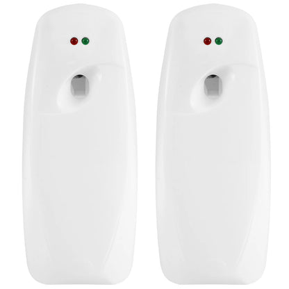 2Pcs Air Fresher Spray Dispenser Household Wall-mounted Automatic 3  Adjustable Mode  Aroma Diffuser Toilet Room Odor Eliminator