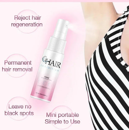 2 Minutes Fast Hair Removal Spray Painless Hair Growth Inhibitor Arm Armpit Leg Permanent Depilatory for Men Women Repair Care