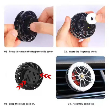 Car Fragrance Air Freshener Creative Stylish Rotating Propeller Fragrance Diffuser Decorative Car Accessories