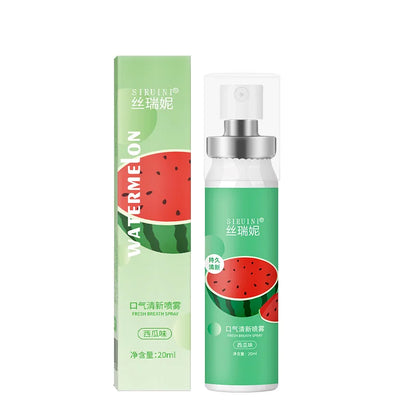 Oral Freshening Spray Natural Fruity Flavor Freshener Spray Oral Care Spray Portable Long-lasting Remove Oral Odor for Smoker