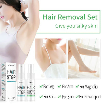 Fast Hair Removal Spray Painless Hair Growth Inhibitor Remove Armpit Leg Arm Permanent Depilatory for Men Women Repair Body Care