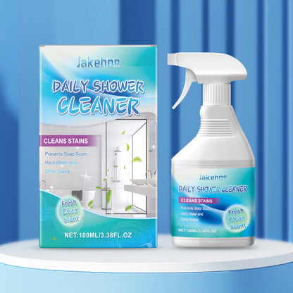Jakehoe  Daily Shower Cleaner No-Rinse, No-Scrub, Daily Spray for Glass, Tile, Grout, Fresh Clean Scent