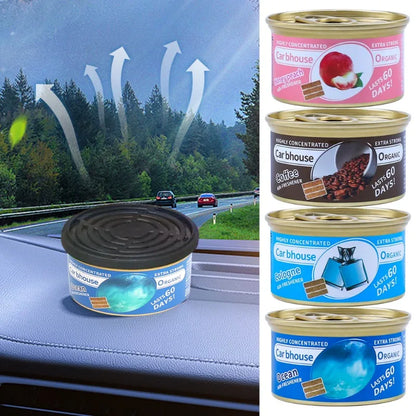 Car Air Freshener New Car Deodorant Fibre Air Freshener Wood Block Can Coffee Flavour Cars Aromatherapy Auto Deodorant Supplies