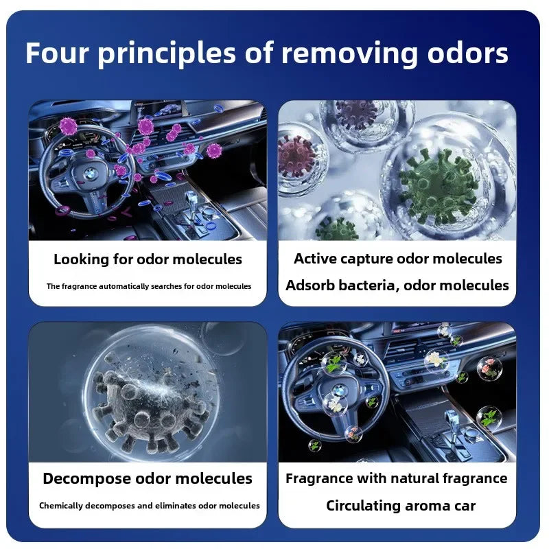 Intelligent Car Electric Air Diffuser Aroma Car Air Vent Humidifier Mist Aromatherapy Car Air Freshener For Removing Odors