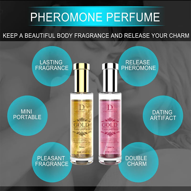 Gilded Long Lasting Pheromones Perfume Spray Dating Floral Fragrance Perfume Unisex Charm Attract Opposite Sex Eau De Toilette