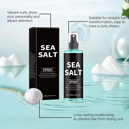 Sea Salt Texturizing Spray For Hair-Volumizing Curl Enhancing Spray Lightweight Hold, Adds Beachy Waves, Natural Matte Finish
