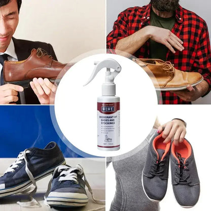 120ml Outdoors Shoe Deodorizer Odor Refresher Spray Removes Stubborn Odors Shoe Smell Fighter for Canvas Leather Gym Shoes