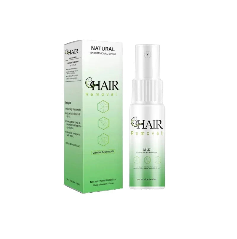 2 Minutes Fast Hair Removal Spray Painless Hair Growth Inhibitor Arm Armpit Leg Permanent Depilatory for Men Women Repair Care