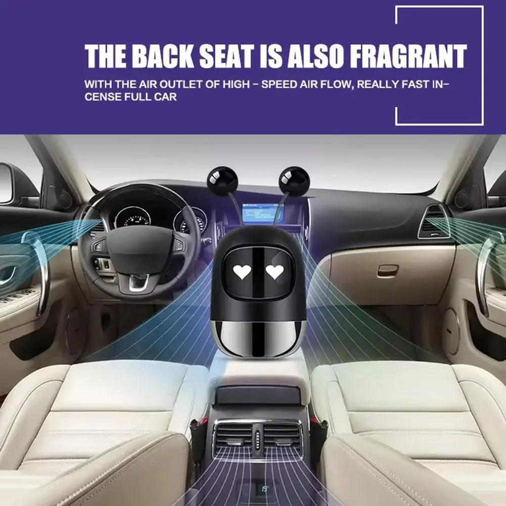 New Car Air Freshener Auto Mini Robot Air Vent Clip Parfum Flavoring Ventilation Outlet Aromatherapy Automotive Interior