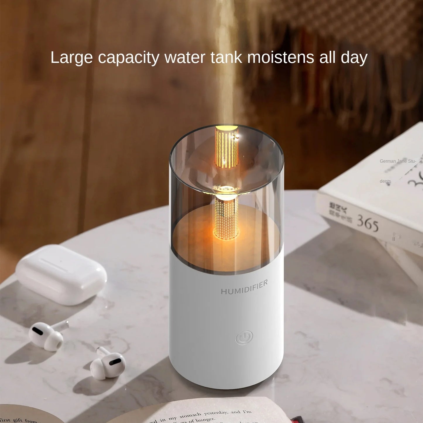 Cross-Border Home Aromatherapy Machine USB Desktop Automatic Fragrance Air Hydration Small Humidifier Artificial Flame Diffuser