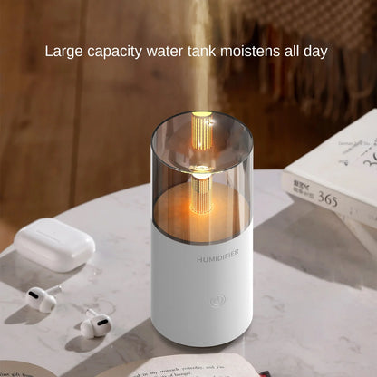Cross-Border Home Aromatherapy Machine USB Desktop Automatic Fragrance Air Hydration Small Humidifier Artificial Flame Diffuser