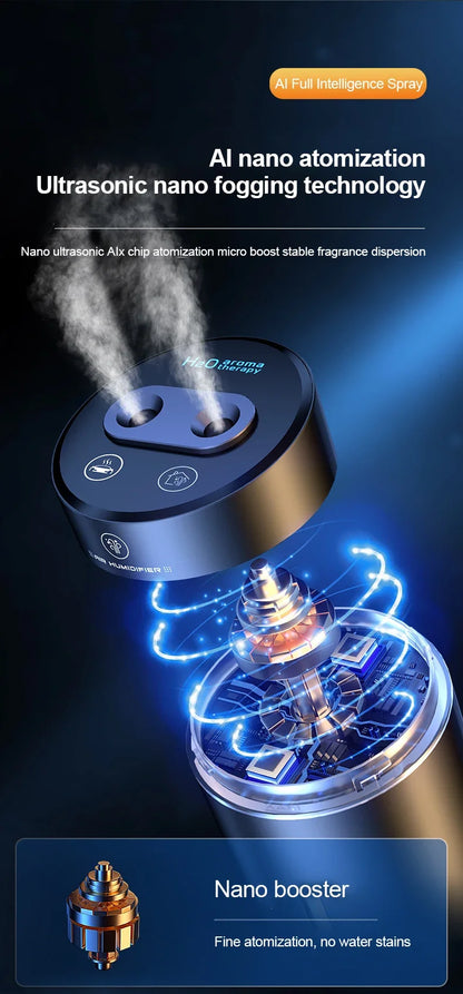 Car Air Freshener USB Charge Aroma Humidifier Mini Essential Oil Diffuser Car Flavoring Aromatherapy Interior Car Accessories
