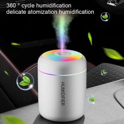 180ML Mini Air Humidifier USB Aroma Diffuser Essential Oil Purifier Mist Maker Colorful Lights humidificador For Home Car Office