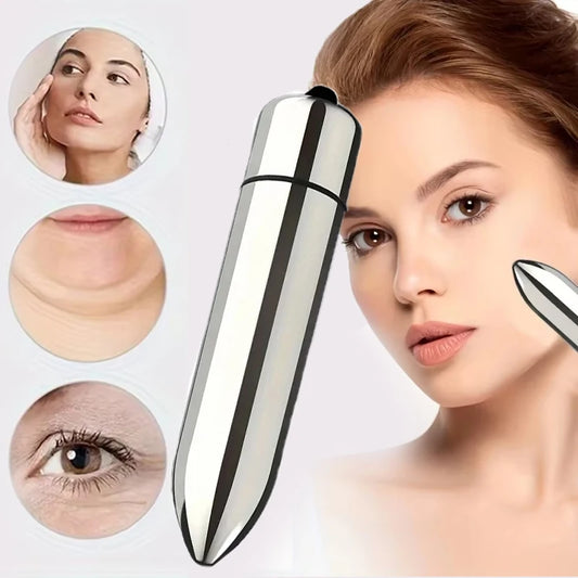 Facial And Eye Massage Promotes Lotion Absorption Portable Vibrating Massager Home And Travel Beauty Tool