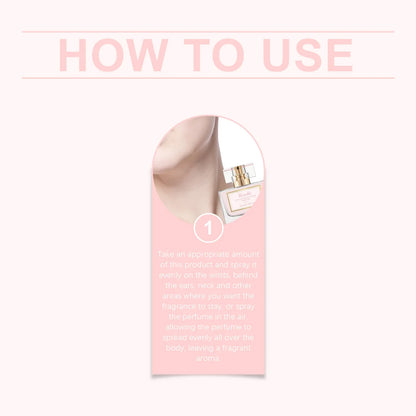 Fragrant Perfume for Women Aroma Floral Scent Odor Remover Attraction Perfume Lighted Fragrance Portable Body Perfume for Dating