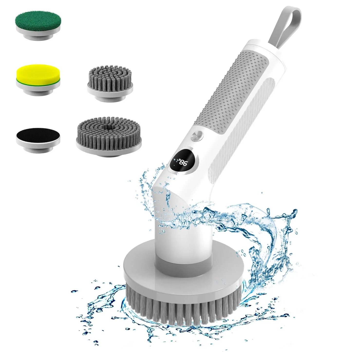 Kitchen Cleaning Tool USB 5 in 1 Cleaner Bathroom Bathtub Clean Brush Spin Scrubber Electric Cleaning Brush to Dishwashing Sink