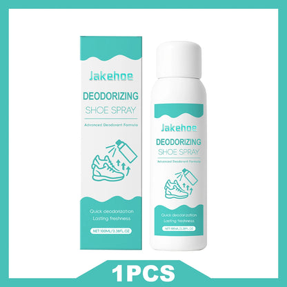 JAKEHOE 100ml Deodorizing Shoe Socks Spray Quickly Dry & Refresh Long-lasting Suppress Odors Portable Design Used at Home Office