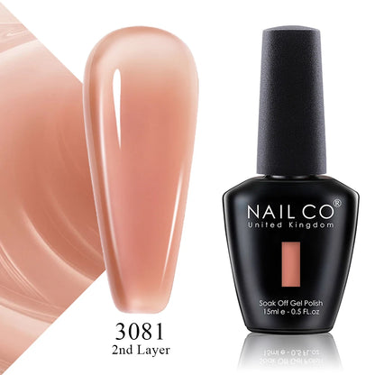 NAILCO 2025 Winter 15ML Gel Nail Polish Nails Semi-permanent UV Varnish High Quality Glass Bottle Nail Art Polish For Manicure