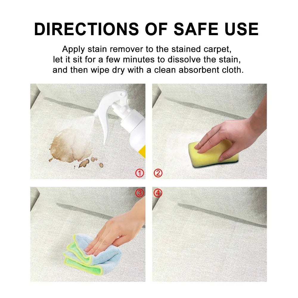 Carpet Cleaner Curtain Dry Cleaner Waterless Cleaning Floor Mats Stain Removal Wool Carpet Cleaner Textile Cleaner Floor Carpet
