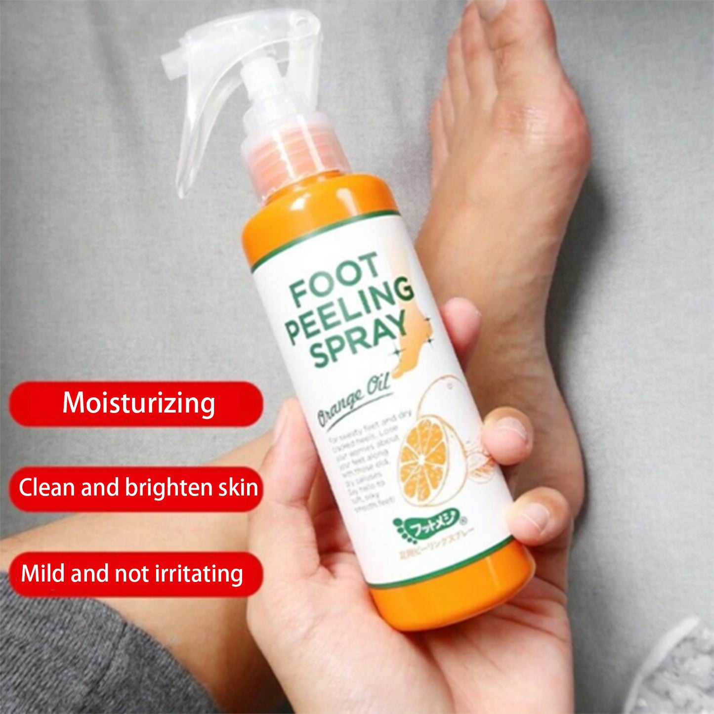 100ML Foot Peeling Spray Nourish Moisturizing Elbow Exfoliating Essence Dead Skin Remover Pedicure Foot Care Tool