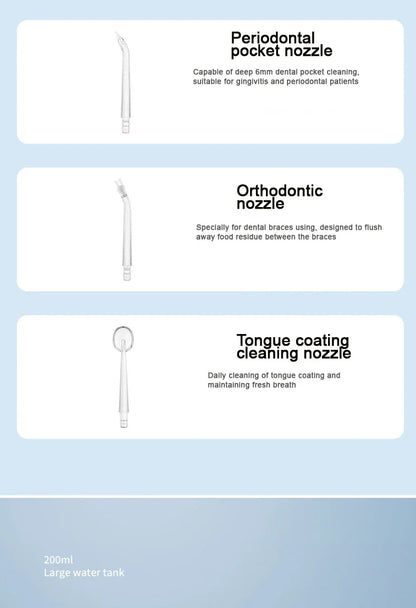 Oral Irrigator Dental Water Jet Flosser Appliance Pick Floss Dentistry Mouth Washing Machine Teeth Whitening Cleaning Tools