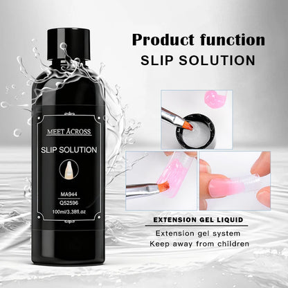 100ml Nail Liquid Slip Solution for Nails Flawless Nail Acrylic Extensions UV Gel Nail Polish Nail Art Manicure Design Tools