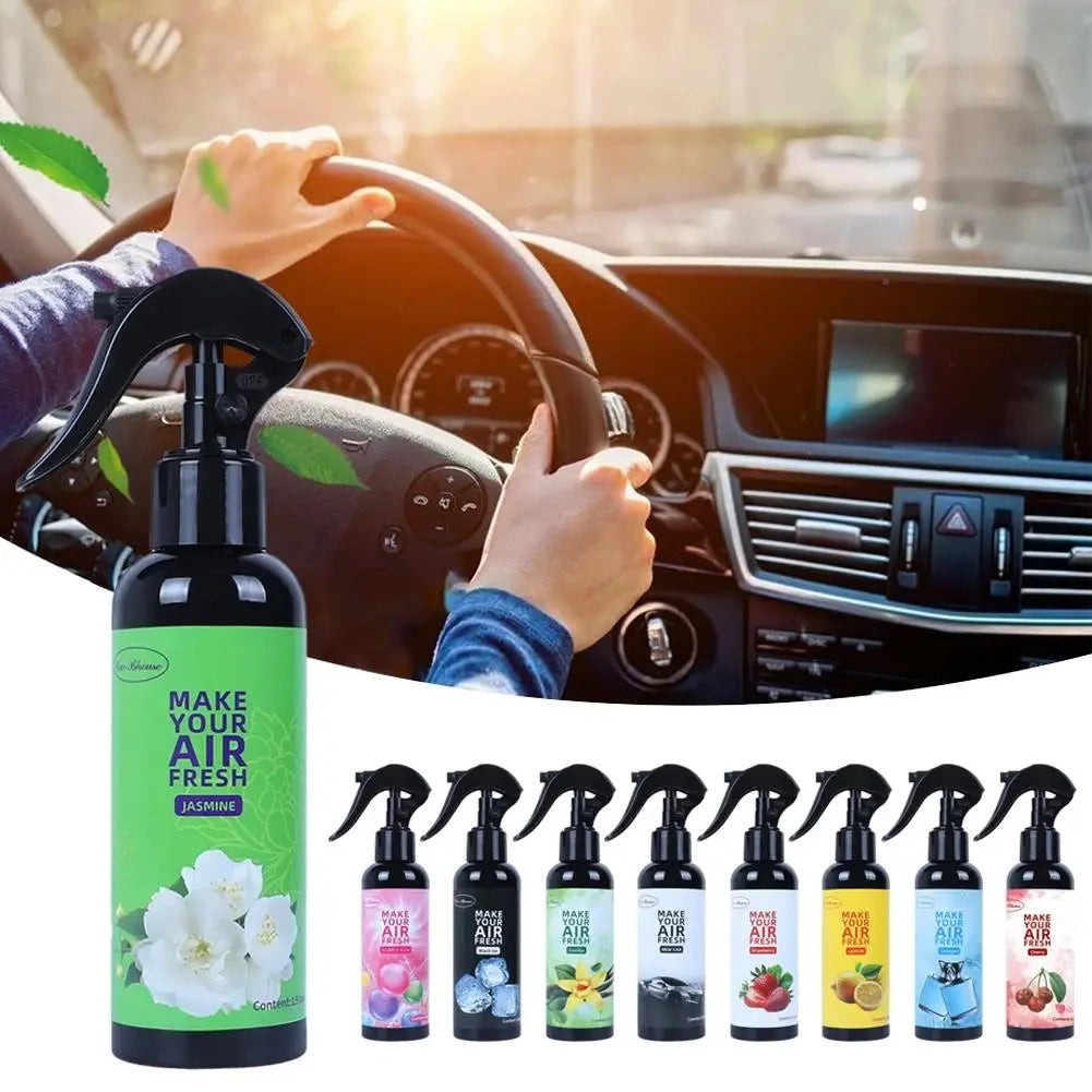 150ML vehicle mounted air freshener hand spray perfume long-lasting air freshener household air purification deodorant spray