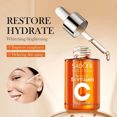 Vitamin C Hydrating Serum 5 Functions Facial Moisturizing Repair Essence Facial Shrink Pores Brightning Korean SkinCare Products