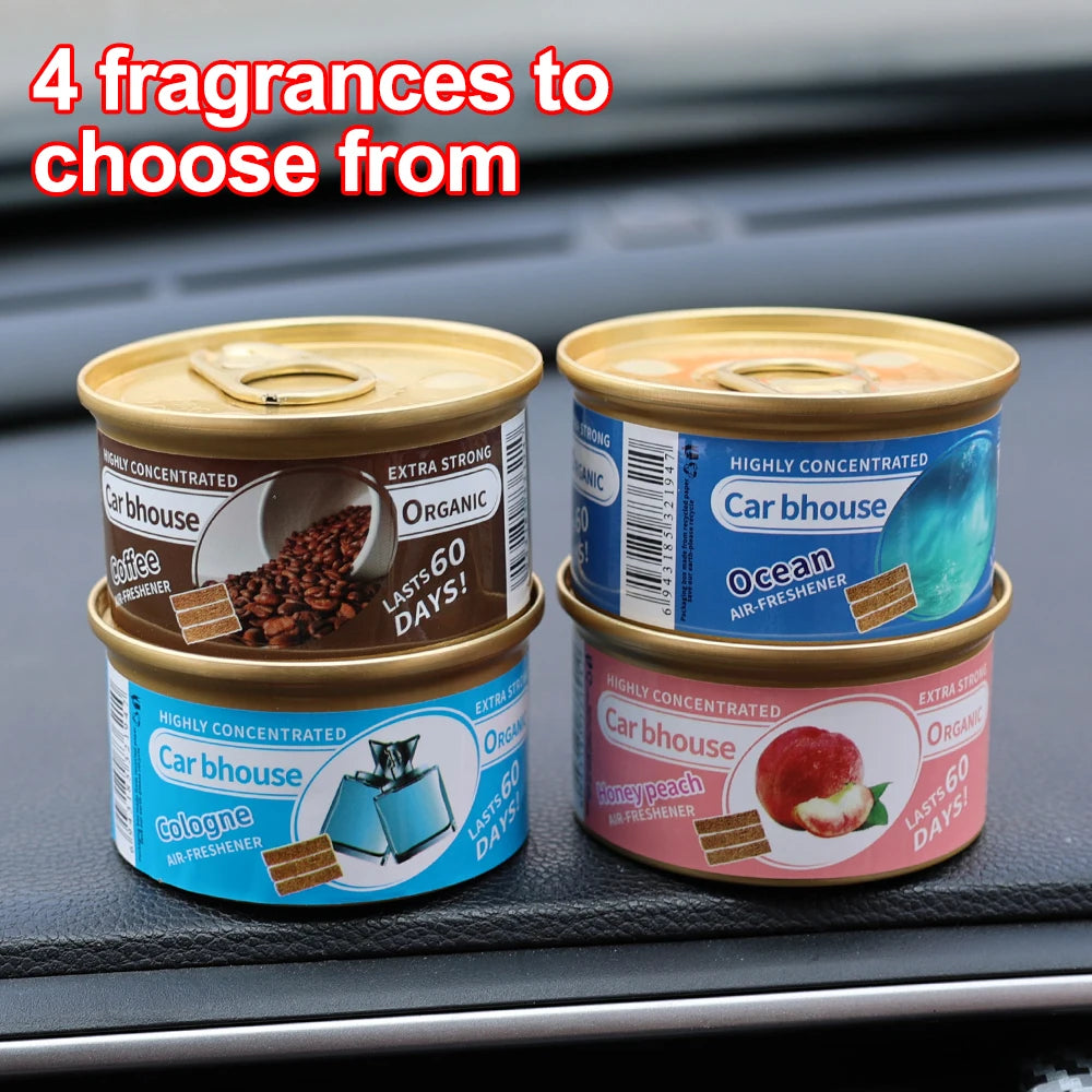 Car Air Freshener New Car Deodorant Fibre Air Freshener Wood Block Can Coffee Flavour Cars Aromatherapy Auto Deodorant Supplies