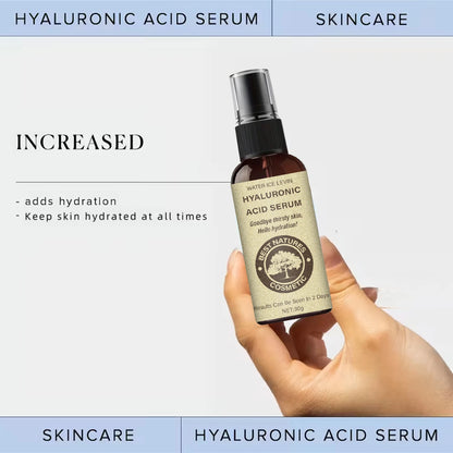 Hyaluronic Acid Serum: Light Texture, Hydrates/Protects Skin, Daily Use for Elasticity – Visible Results in 2 Days