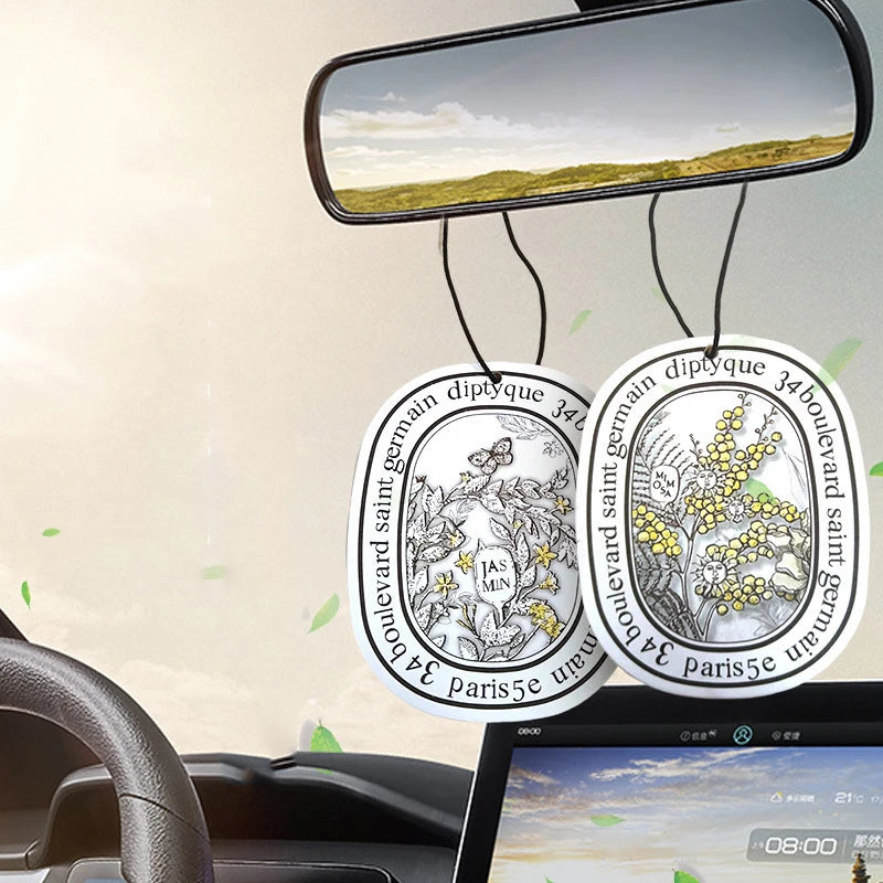 New Car Solid Air Freshener Hanging Clip, Dual Function as Vehicle Decor & Scented Ornament, Long-Lasting Aroma for Cars