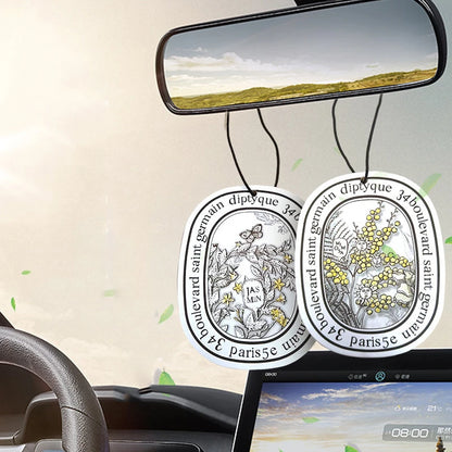 New Car Solid Air Freshener Hanging Clip, Dual Function as Vehicle Decor & Scented Ornament, Long-Lasting Aroma for Cars