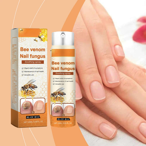 Bee Venom Nail Soothing Spray Nail Growth Spray Bee Venom Nail Treatment Cleaning Spray for Hand Foot Nails Hongos Uñas Pies