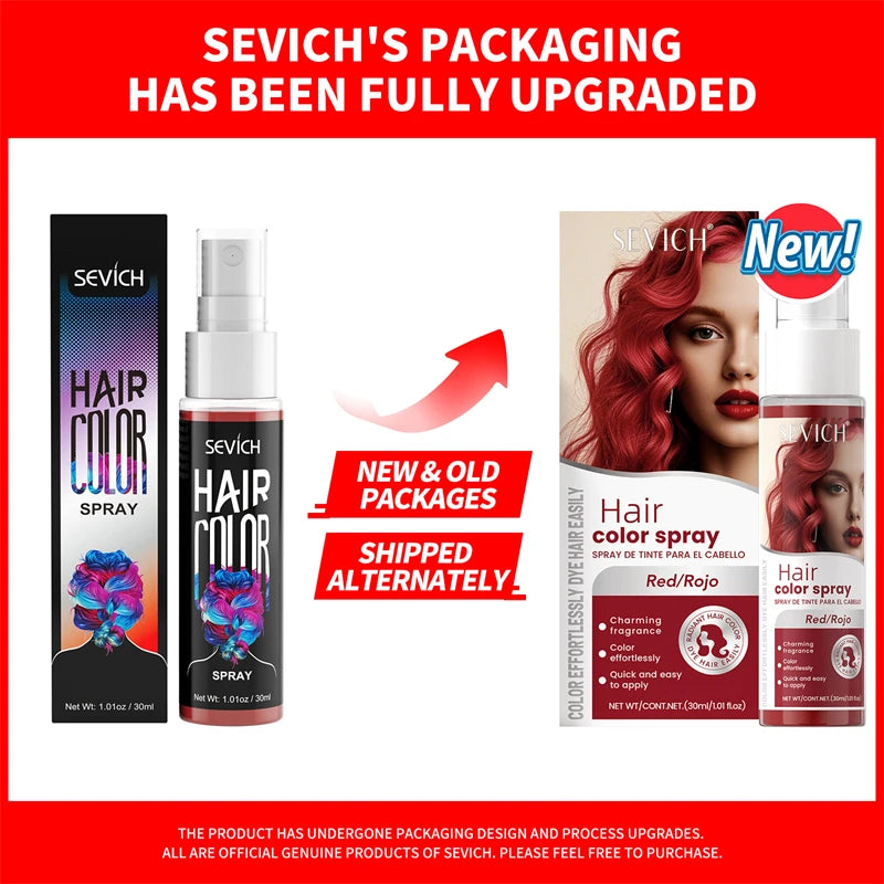 New Hair Color Spray Temporary Diy Hair Dye Spray Halloween Party Costume Instant Hair Styling Spray Disposable Hair Tools 30ml