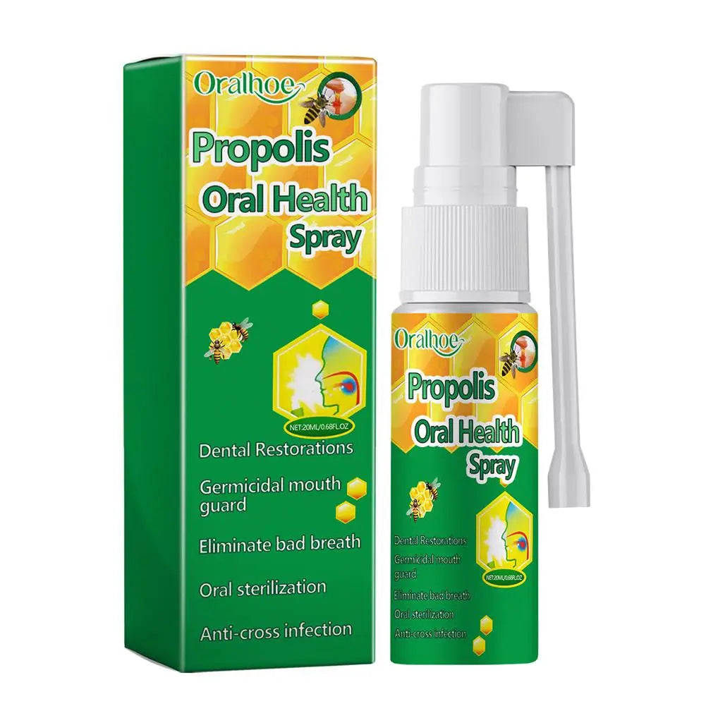 20ml Propolis Oral Spray Oral Treatment Effectively Clean Breath Keeps Oral Mouth Bad Care Refresh