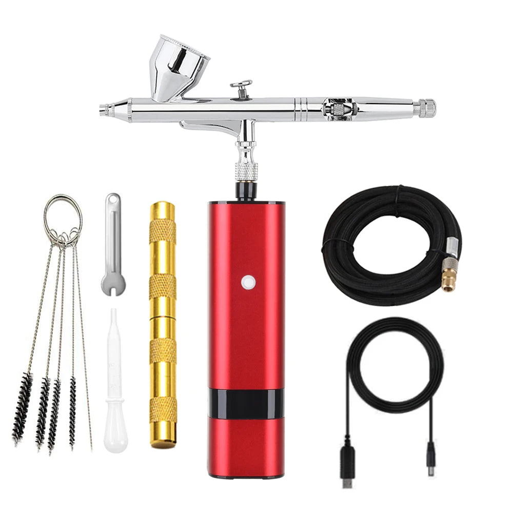 Travel Beauty Care Easy Use Salon Airbrush With Compressor Make Up Nail Art Design Spray Facial Kit For Women Gift