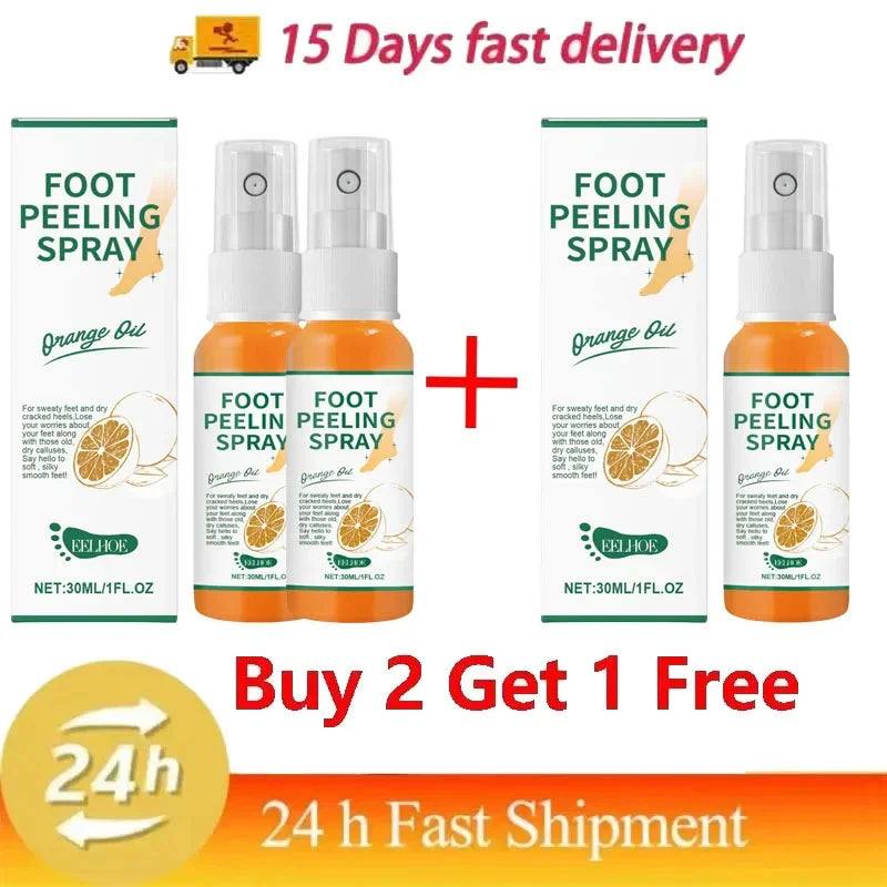 Herbal Anti Crack Foot Cream Peeling Spray Heel Cracking Repair Products Exfoliation Dead Skin Removal Softening Smooth Care