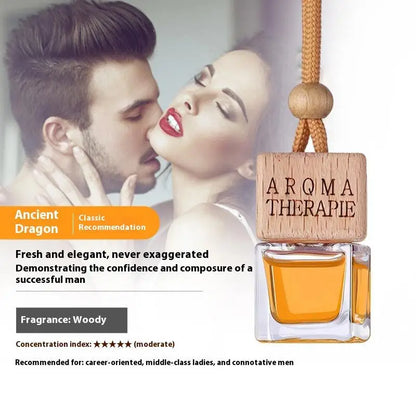 Wood Hanging Car Air Freshener Diffuser Perfume Aromatherapy Essential Oil Bottle Hanging Car Air Freshener Car Auto Accessories