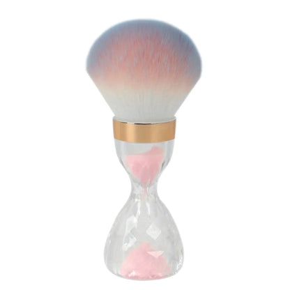 Nail Art Dust Brush For Nails Hourglass Handle Powder Remove Soft Cleaning Nail Brush For Manicure Gel Nail Accessories Tool