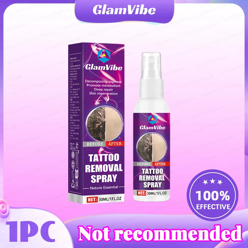 Tattoo dissolving spray, plant extracts, fast and effective deep cleaning, no laser required