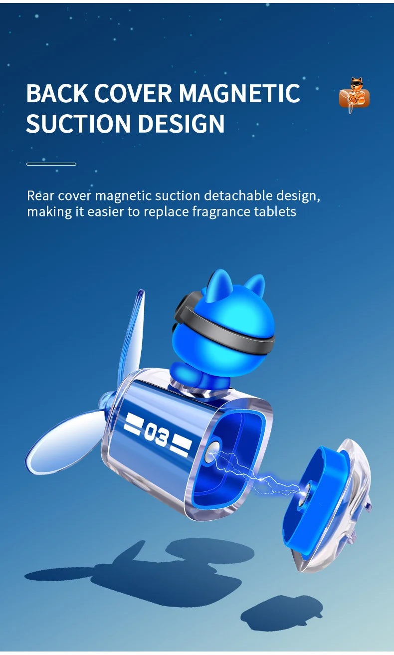 Car Air Outlet Fragrance Diffuser Conditioning Aromatherapy Perfume Clip Dog With Sunglasses Car Decoration Air Freshener