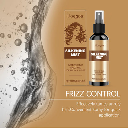 Hair Smoothing Spray Repair Frizz Split Ends Damaged Dry Hair Moisturizing Nourish Soothing Scalp Soft Straight Shiny Hair Spray